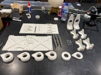 Parts needed for the mechanical assembly