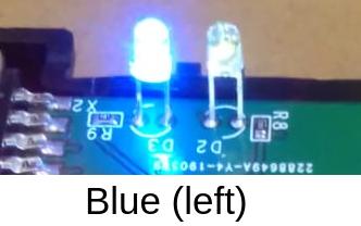 File:Dspic board LEDs blue.jpg